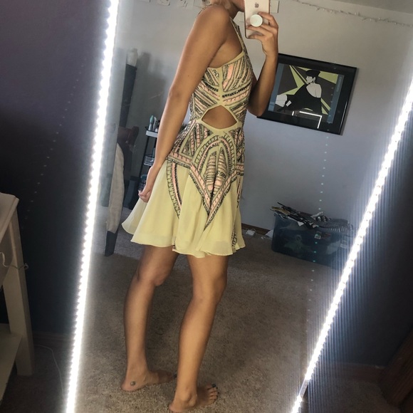 💕REVOLVE💕 Beaded Flowy Dress With Side Cutouts - Picture 2 of 6